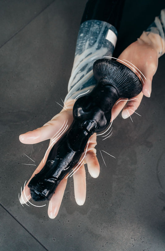 Černé silikonové dildo