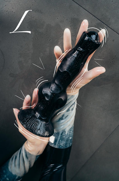 Černé silikonové dildo