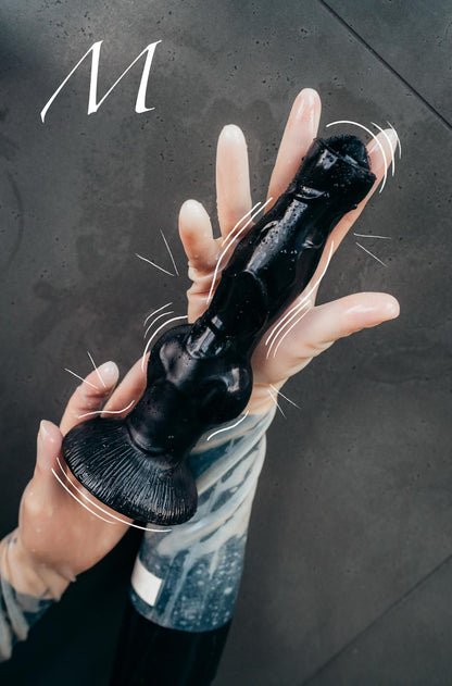 Černé silikonové dildo