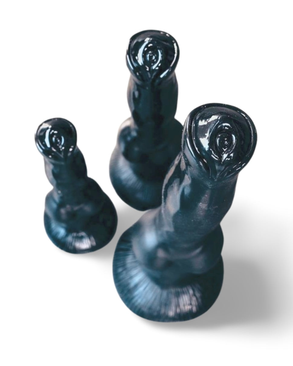 Černé silikonové dildo