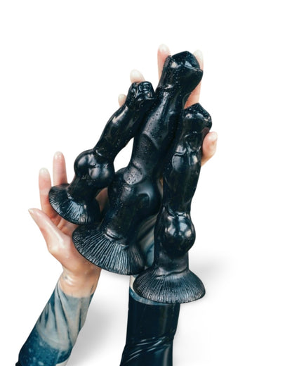 Černé silikonové dildo