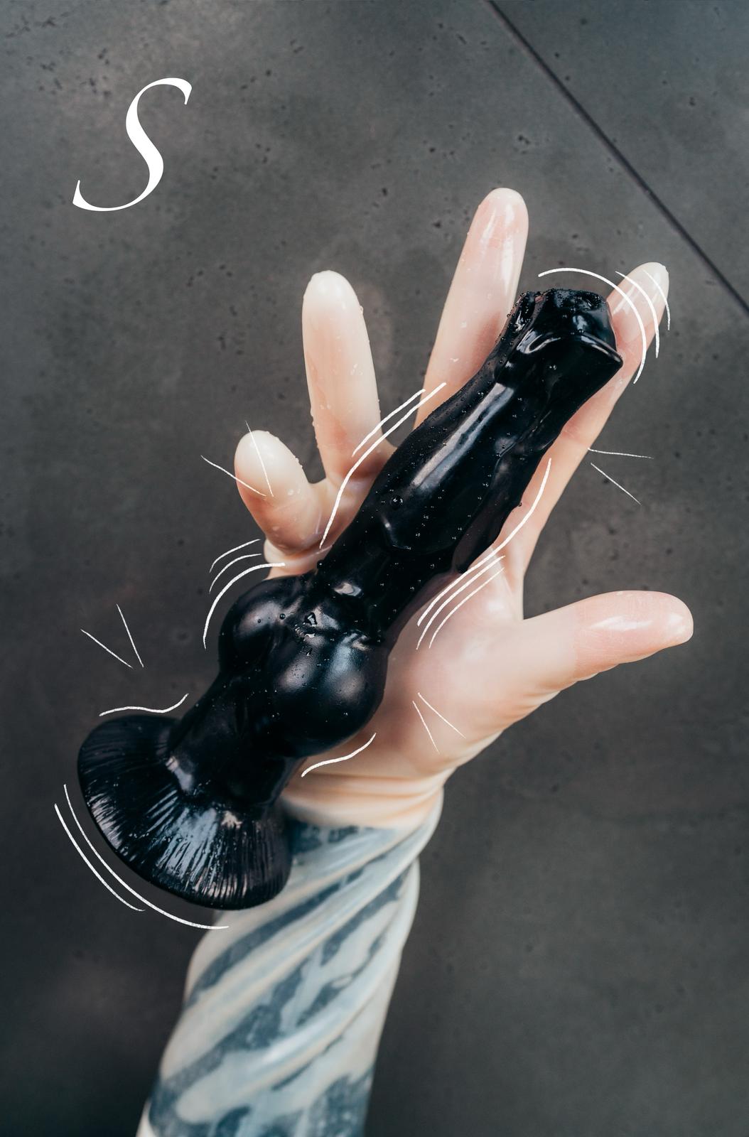 Černé silikonové dildo