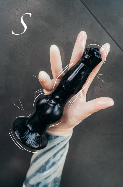 Černé silikonové dildo