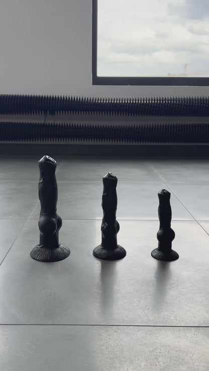 Černé silikonové dildo
